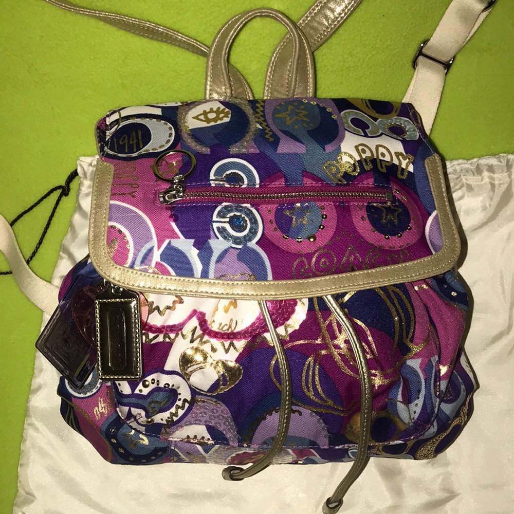 **COACH** 🌼POPPY🌸 BACKPACK/ PURSE **BNWOT**